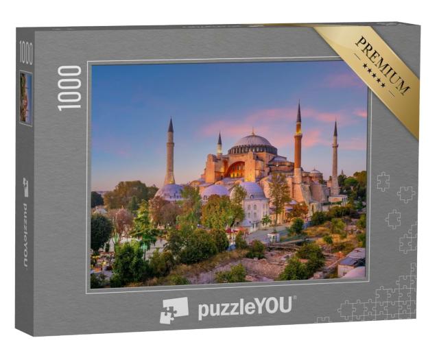 Puzzle de 1000 pièces « Belle vue sur Sainte-Sophie à Istanbul, Turquie »