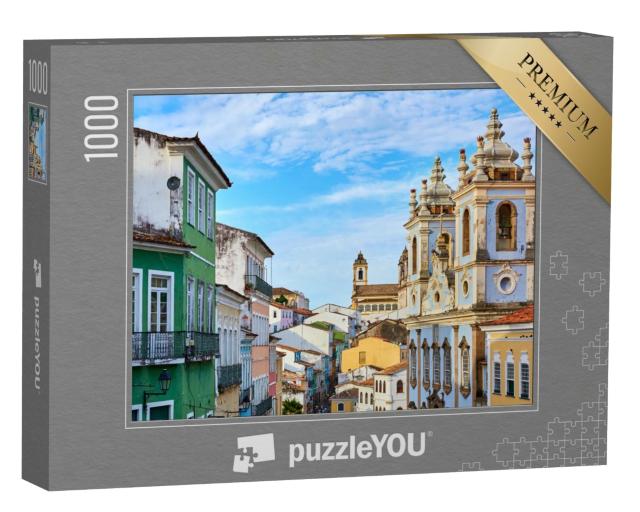 Puzzle de 1000 pièces « Le quartier historique du Pelourinho à Salvador, Brésil »