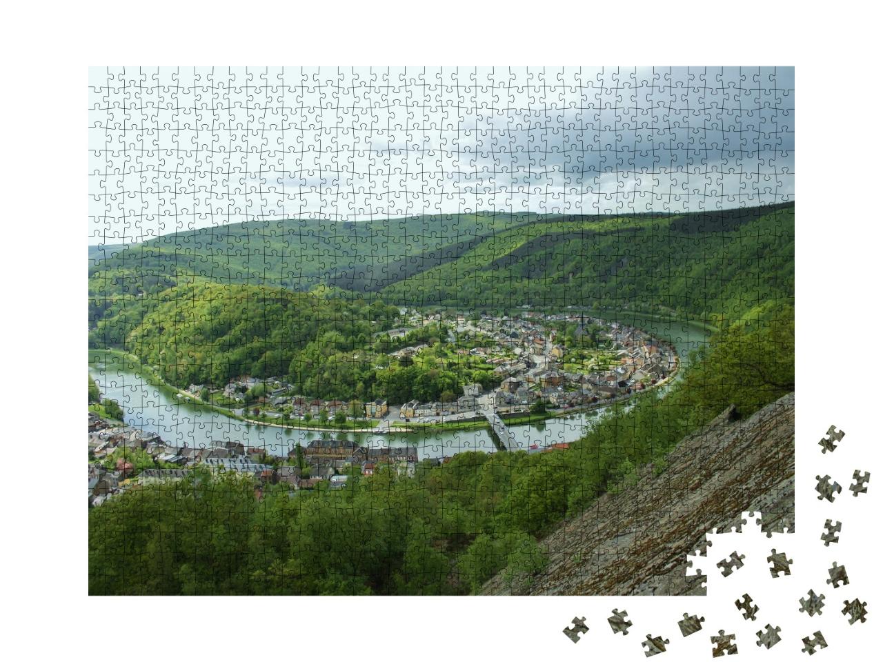 Puzzle de 1000 pièces « La roche a Sept-Heures, Monthermé, Ardennes »