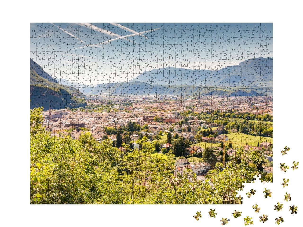 Puzzle de 1000 pièces « Vue sur Bolzano, Tyrol du Sud, Italie »