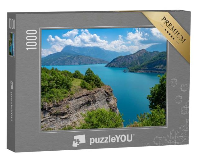 Puzzle de 1000 pièces « Lac de Serre-Ponçon lors de la dernière semaine de printemps »
