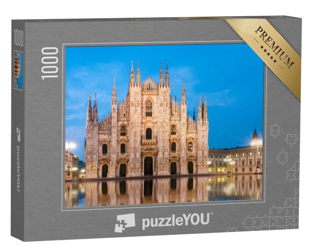 Puzzle de 1000 pièces « Dôme de Milan le soir »