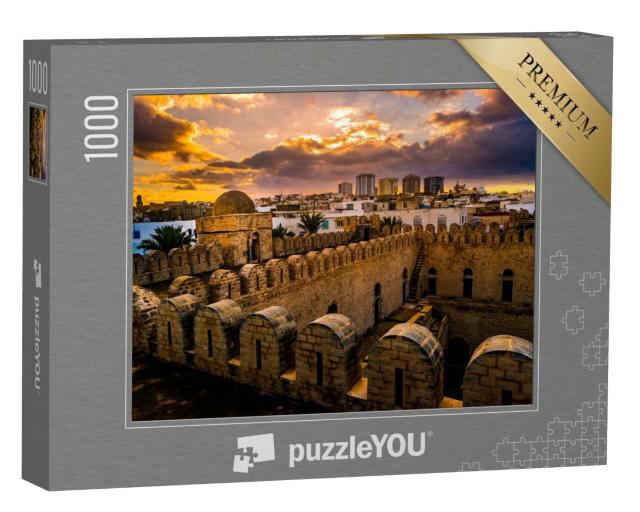 Puzzle de 1000 pièces « Vue depuis les murs de la forteresse de Ribat de Sousse, Tunisie »