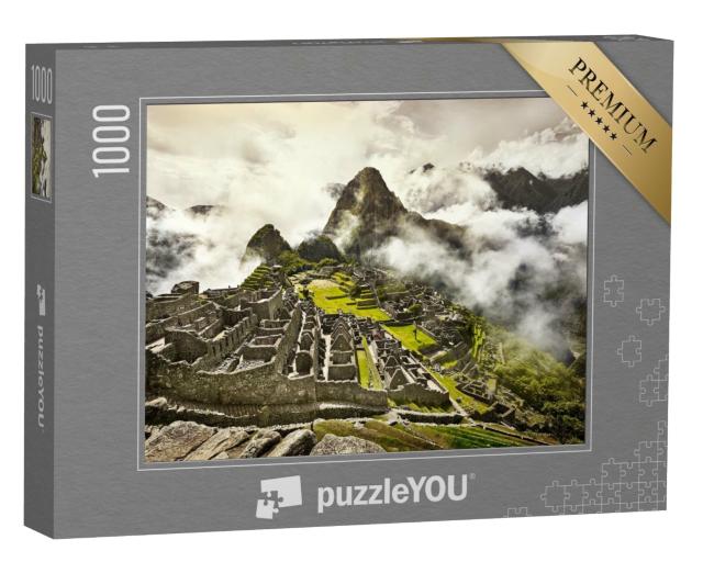 Puzzle de 1000 pièces « Ruines de l'ancienne cité inca de Machu Picchu »
