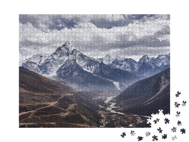 Puzzle de 1000 pièces « Mont Am Dablam au Népal »