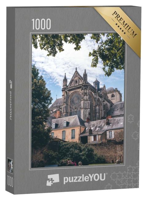 Puzzle de 1000 pièces « Cathédrale romaine de Saint Julien, Le Mans, Sarthe, Pays de la Loire, France »