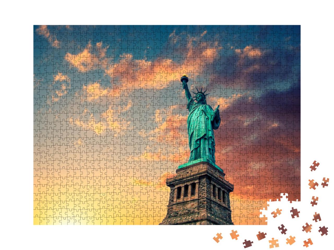 Puzzle de 1000 pièces « New York City, Statue de la Liberté »