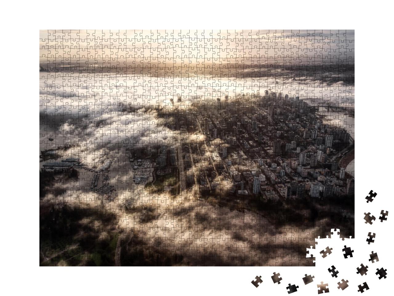 Puzzle de 1000 pièces « Vue aérienne de Vancouver, Canada »