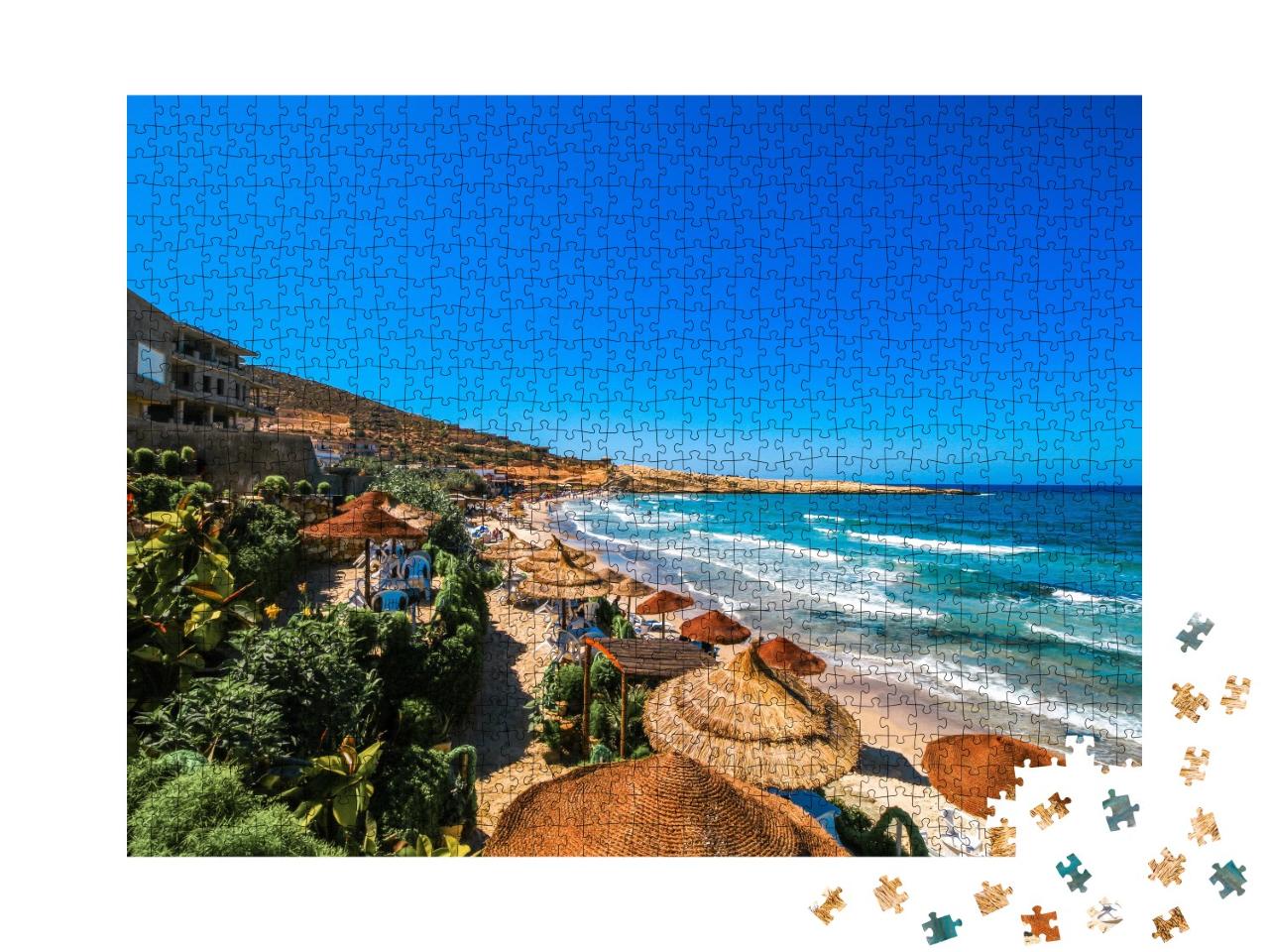 Puzzle de 1000 pièces « Magnifique plage de Hammamet, Tunisie »