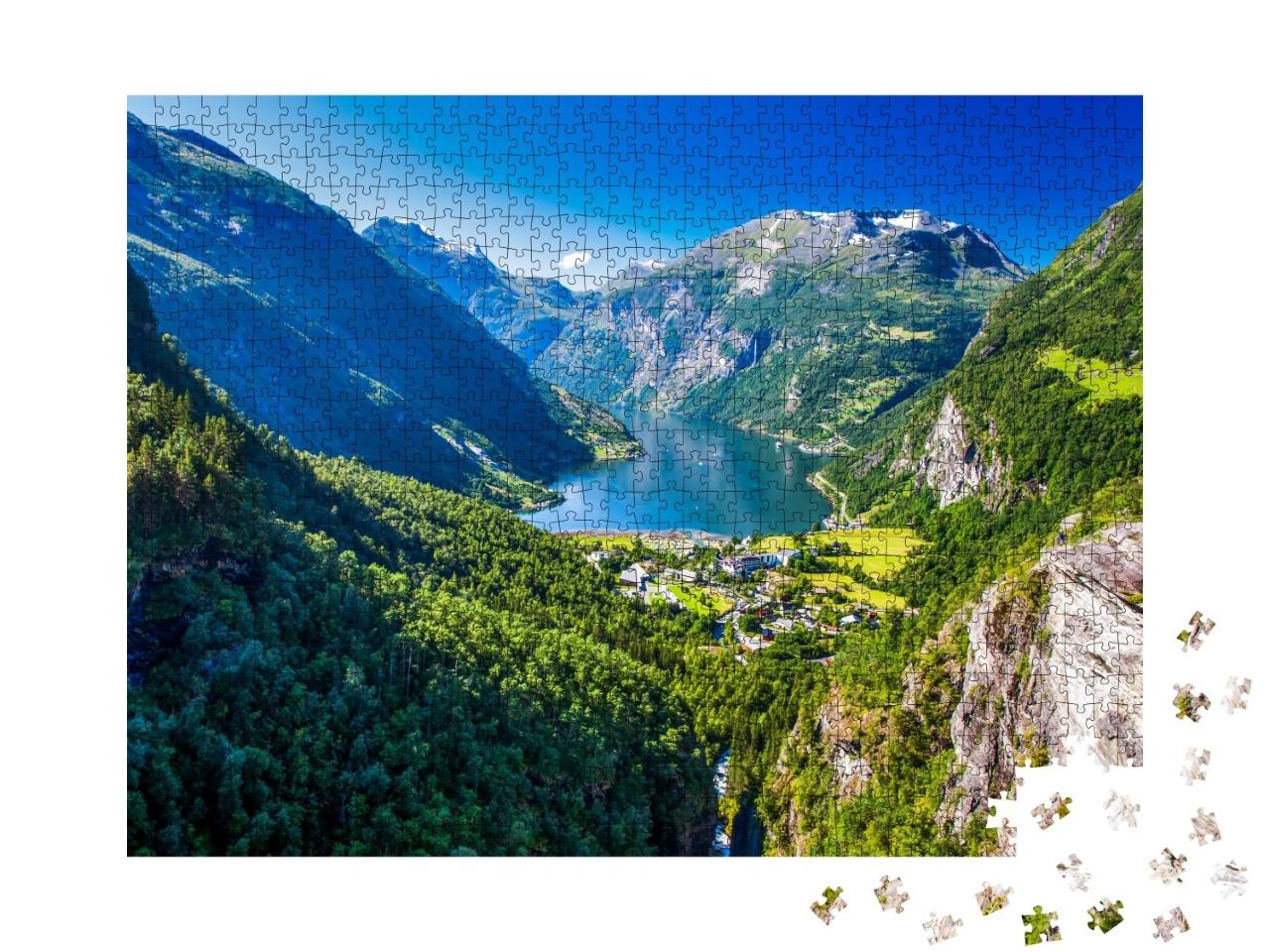 Puzzle de 1000 pièces « Geirangerfjord en Norvège »