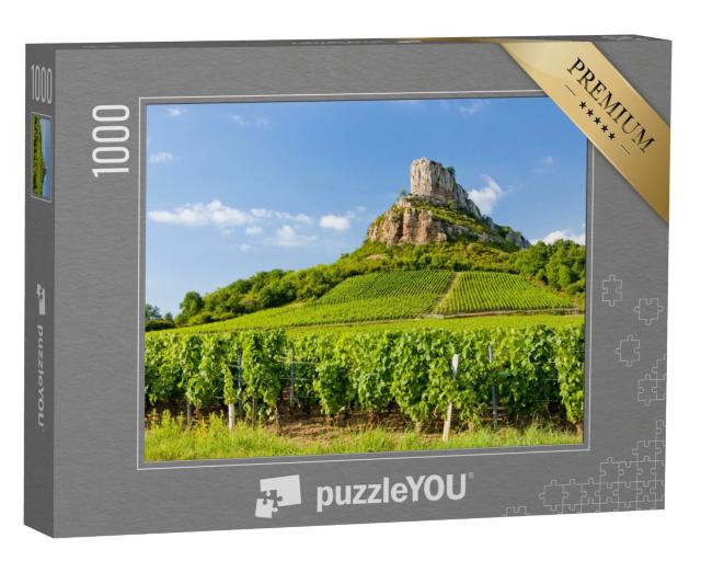 Puzzle de 1000 pièces « Rocher de Solutre avec vignobles, Bourgogne, France »
