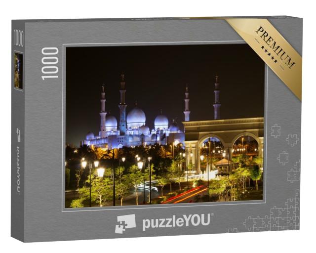 Puzzle de 1000 pièces « Mosquée blanche de Cheikh Zayid, Abu Dhabi, Émirats arabes unis »