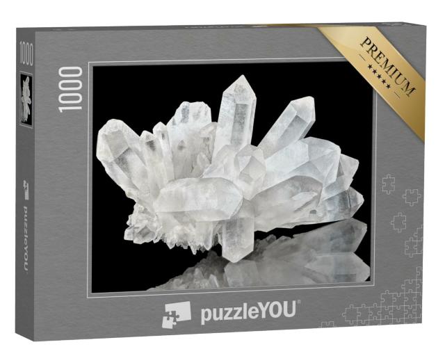 Puzzle de 1000 pièces « Cluster de cristaux de quartz pur »