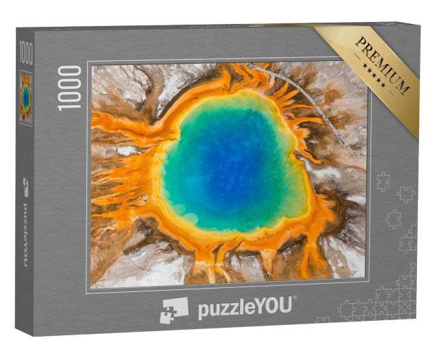 Puzzle de 1000 pièces « Grand Prismatic Spring, Parc national de Yellowstone, Wyoming, États-Unis »