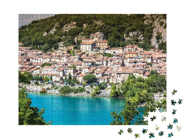 Puzzle de 1000 pièces « Lac de Sainte-Croix, lac de Sainte-Croix, Gorges du Verdon, Provence, France »