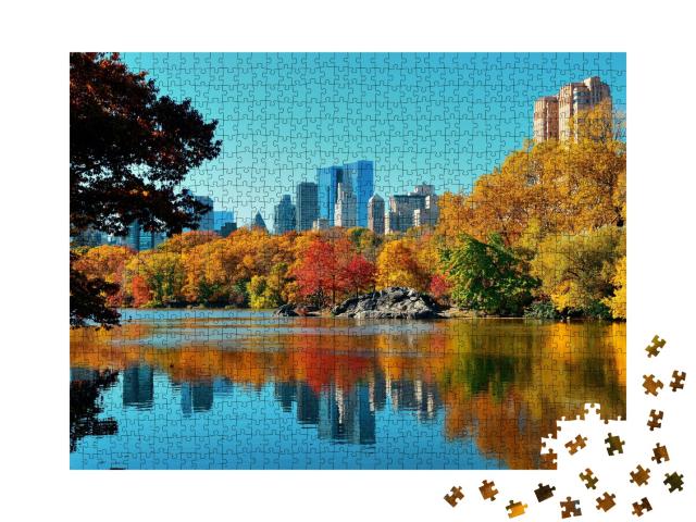 Puzzle de 1000 pièces « Central Park en automne, Manhattan, New York City »