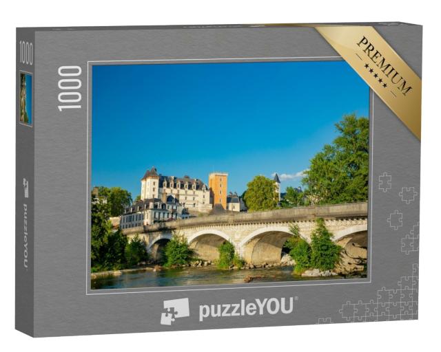 Puzzle de 1000 pièces « Pau, France, vue du château sur la rivière »