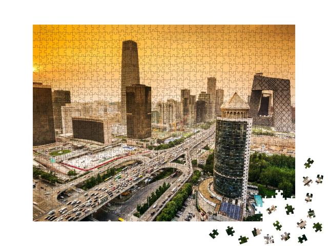 Puzzle de 1000 pièces « Skyline du quartier financier de Pékin, Chine »