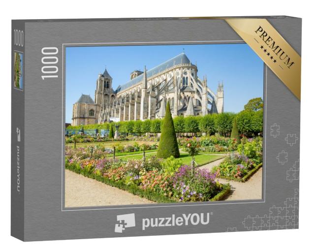 Puzzle de 1000 pièces « La cathédrale médiévale de Bourges dans le Centre-Val de Loire, France »
