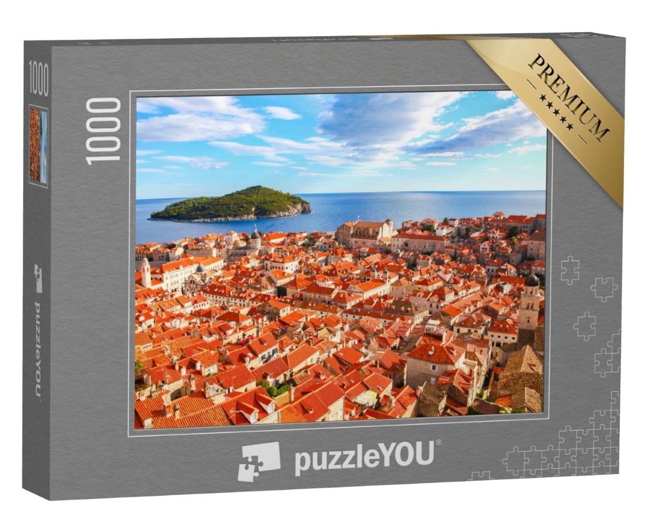 Puzzle de 1000 pièces « Vieille ville de Dubrovnik sur la mer Adriatique, Croatie »