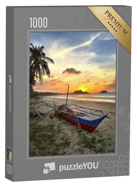 Puzzle de 1000 pièces « Coucher de soleil à Palawan, Philippines »
