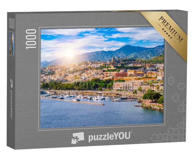Puzzle de 1000 pièces « Le port de Messine, Sicile, Italie »