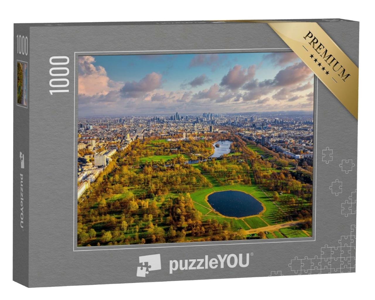 Puzzle de 1000 pièces « Hyde Park de Londres vu du ciel »