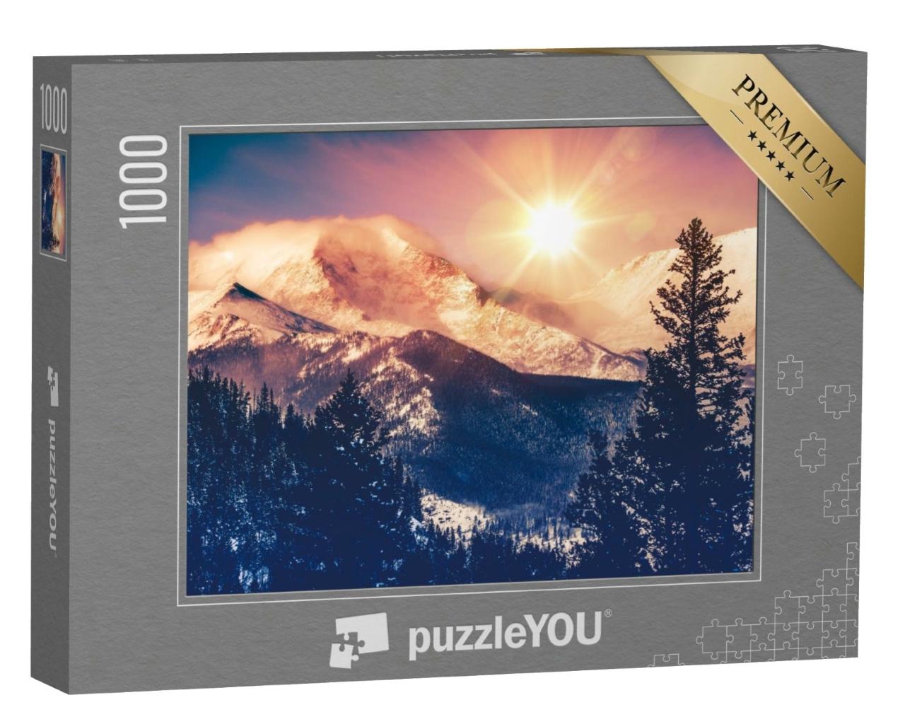 Puzzle de 1000 pièces « Colorado Mountains Vista, Montagnes Rocheuses »