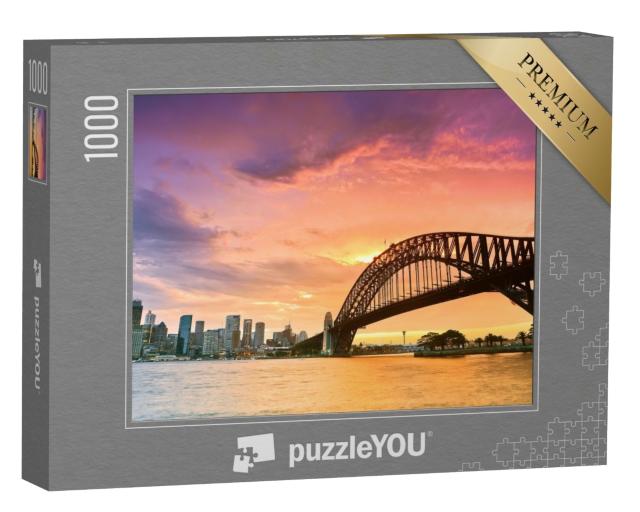 Puzzle de 1000 pièces « Le port de Sydney vu de Kirribilli au nord de Sydney »