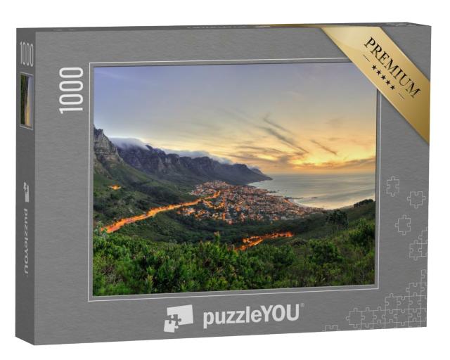 Puzzle de 1000 pièces « Le Cap avec Table Mountain, Lions Head et les Douze Apôtres, Afrique du Sud »