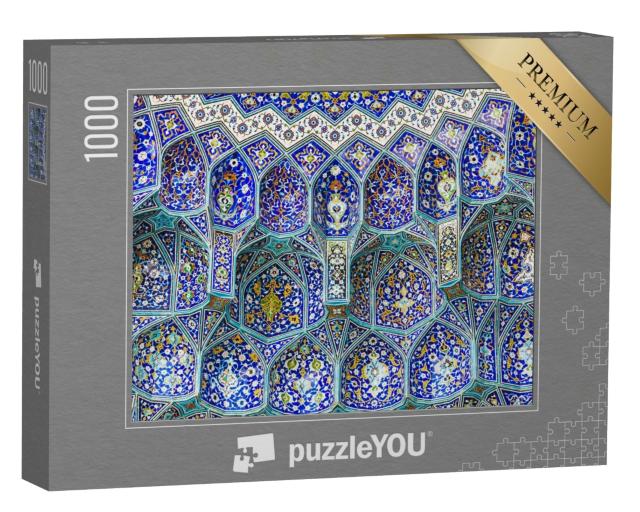 Puzzle de 1000 pièces « Architecture détaillée de la mosquée Sheikh Lotfollah à Isphahan, Iran »