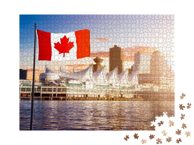 Puzzle de 1000 pièces « L'horizon de Vancouver vu de l'eau »