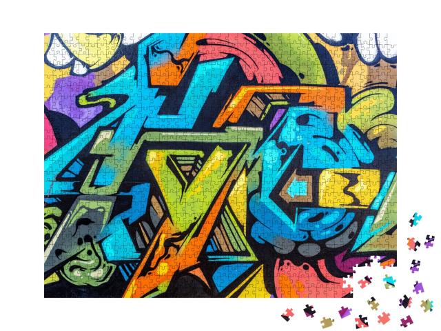 Puzzle de 1000 pièces « Under Ground Art comme art abstrait du graffiti »