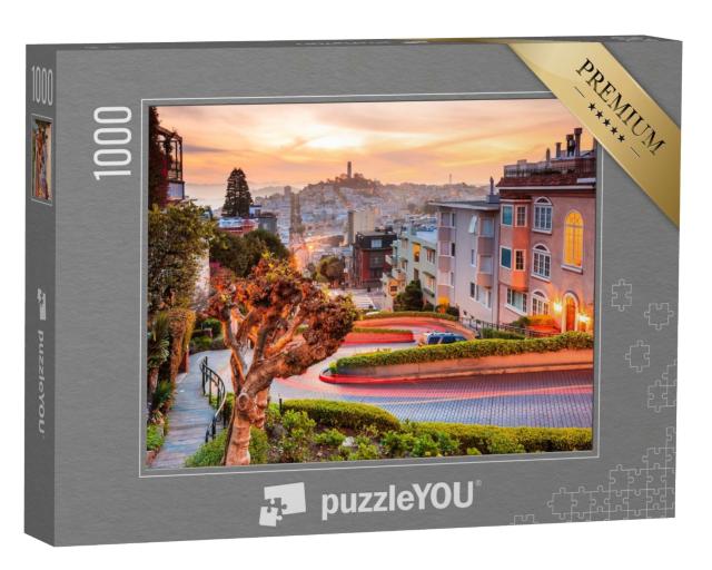 Puzzle de 1000 pièces « Les lacets de Lombard Street à San Francisco »