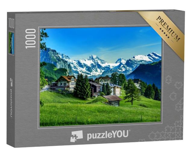 Puzzle de 1000 pièces « Alpes suisses avec Jungfraujoch »