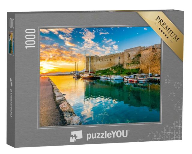 Puzzle de 1000 pièces « Forteresse de Kyrenia sur le vieux port dans le nord de Chypre »