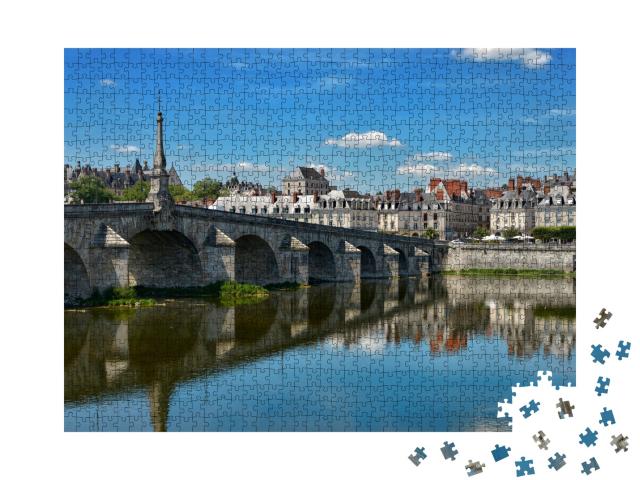 Puzzle de 1000 pièces « Pont Jacques-Gabriel sur la Loire à Blois, département du Loir-et-Cher en Centre-Val de Loire »