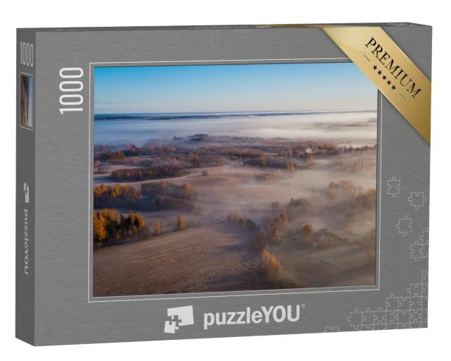 Puzzle de 1000 pièces « Matin d'automne brumeux en Estonie »