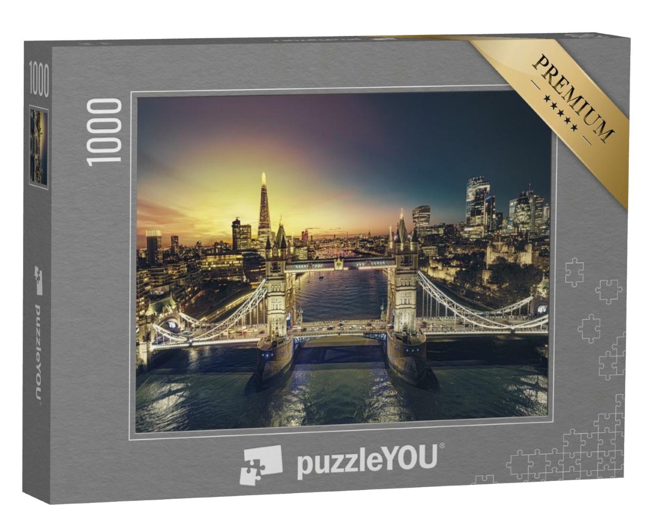 Puzzle de 1000 pièces « Coucher de soleil à Londres »