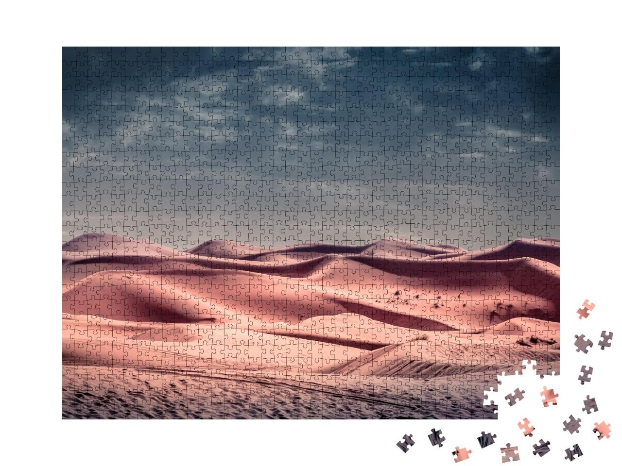 Puzzle de 1000 pièces « Les dunes de sable du désert du Sahara »