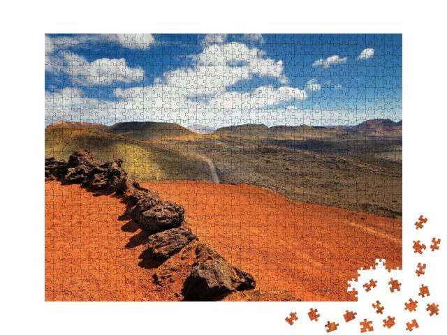 Puzzle de 1000 pièces « Montagnes de feu, parc national de Timanfaya sur l'île de Lanzarote »
