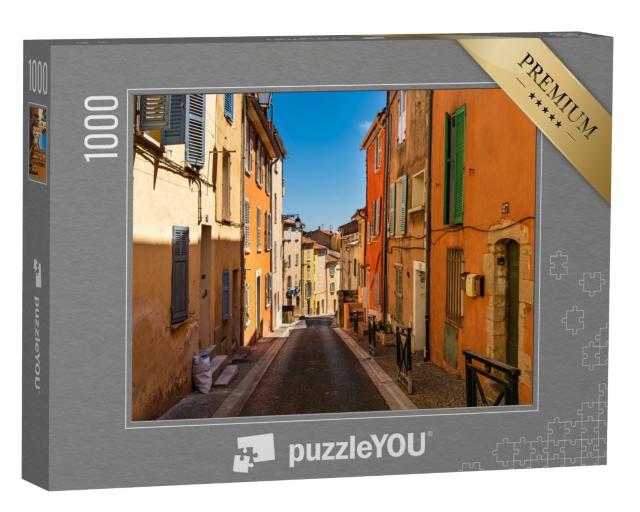 Puzzle de 1000 pièces « Rue colorée dans la vieille ville de Hyères (Hyères), France »