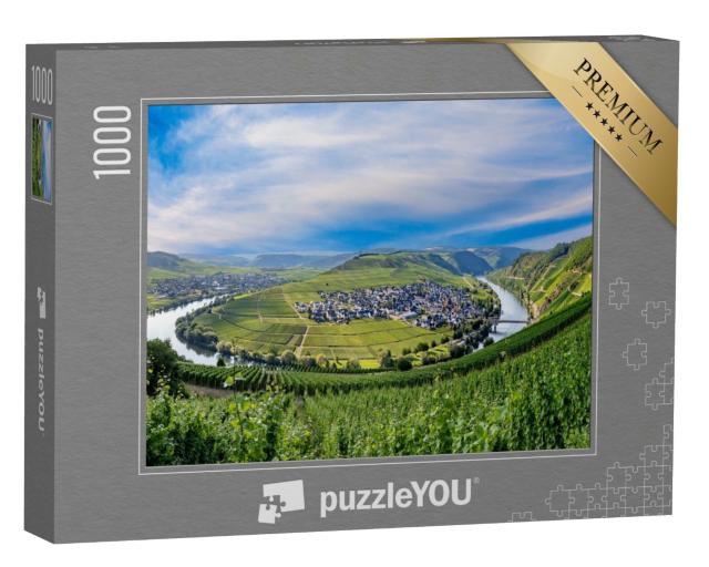 Puzzle de 1000 pièces « Boucle de la Moselle près de Leiwen, Trittenheim, Allemagne »