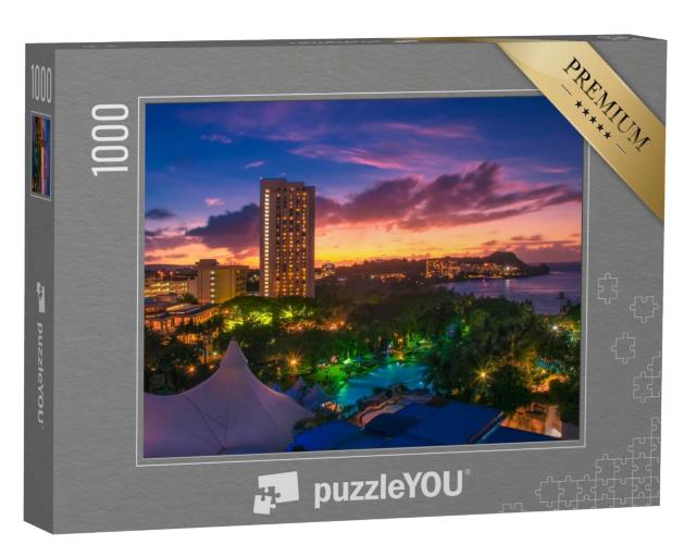 Puzzle de 1000 pièces « Un coucher de soleil coloré sur Guam »