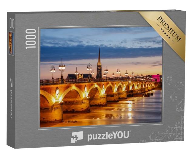 Puzzle de 1000 pièces « Pont de Pierre in Bordeaux, Frankreich »