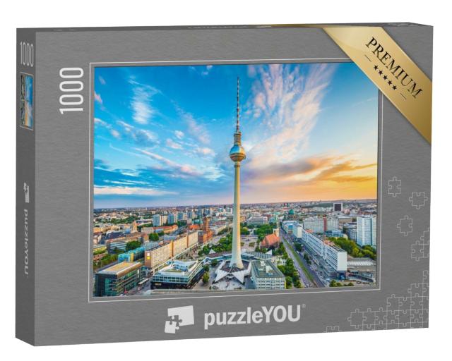 Puzzle de 1000 pièces « Tour de télévision sur l'Alexanderplatz, Berlin, Allemagne »