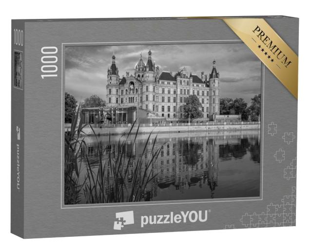 Puzzle de 1000 pièces « Beau château historique de Schwerin, Allemagne »