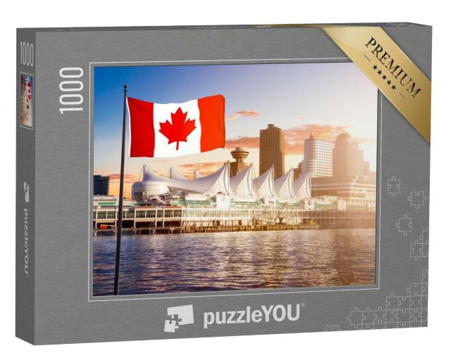 Puzzle de 1000 pièces « L'horizon de Vancouver vu de l'eau »