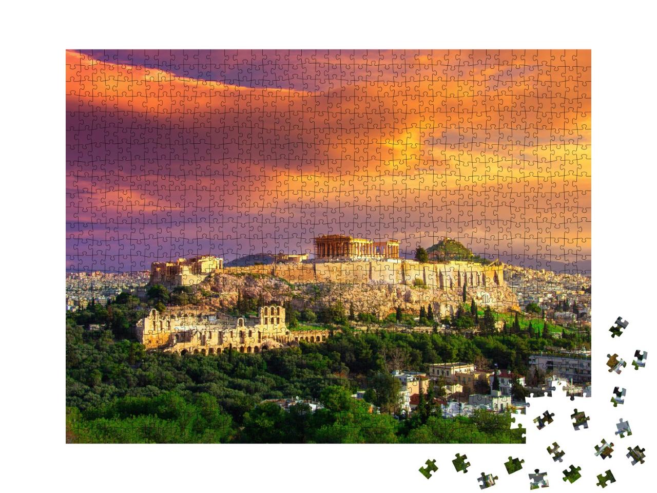 Puzzle de 1000 pièces « Acropole antique avec Parthénon, Athènes, Grèce »