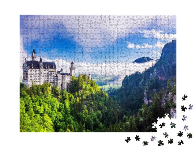 Puzzle de 1000 pièces « Château de Neuschwanstein près de Füssen en Bavière »
